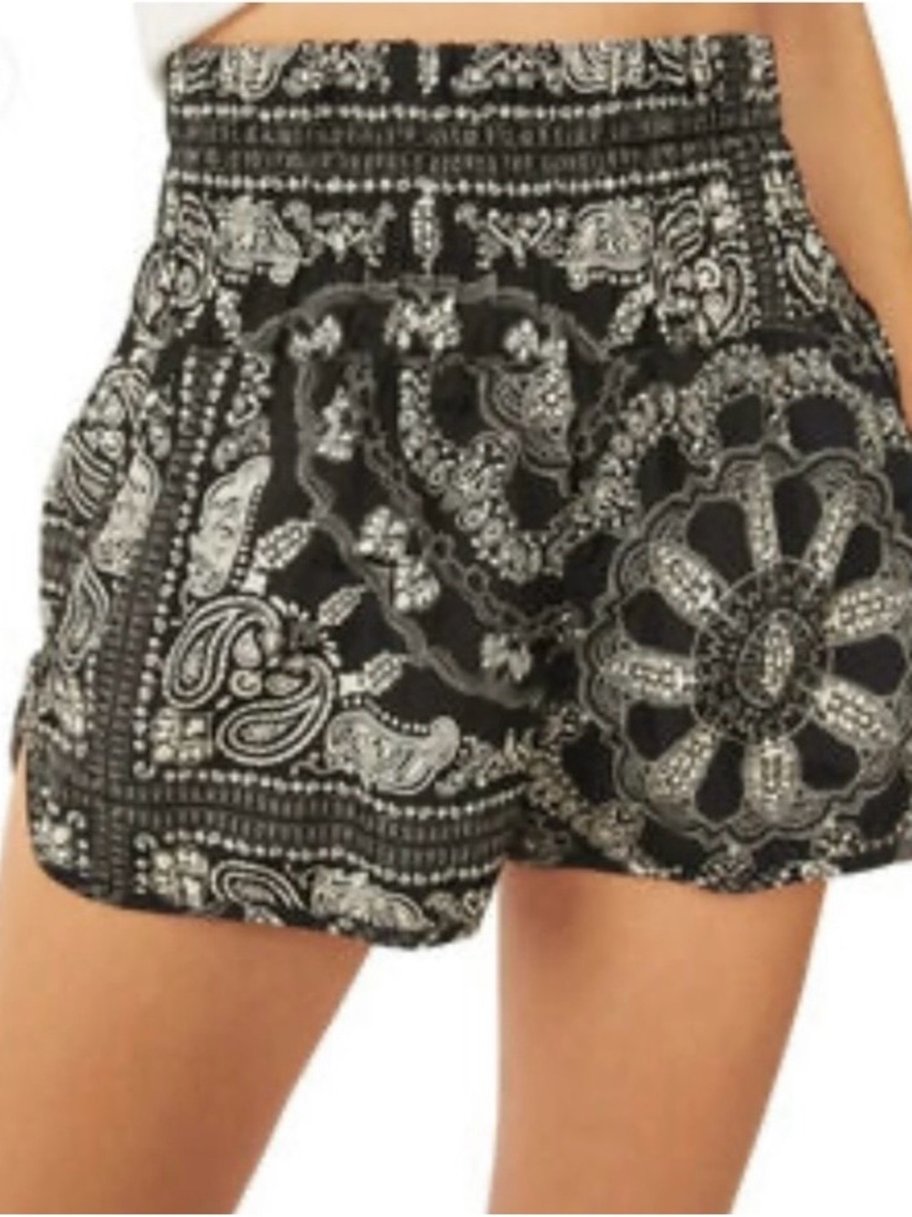 FP Movement by Free People The Way Home and Smocked Bandana Print Shorts
